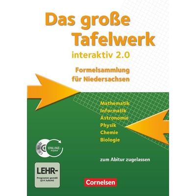 Das große Tafelwerk interaktiv 2.0 - Formelsammlung für die Sekundarstufen I und II - Niedersachsen, Gebundene Ausgabe von Lothar Meyer,Rolf