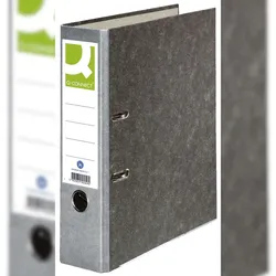 Q-Connect® KF18713 Wolkenmarmor-Ordner - A4, 80 mm, grau
