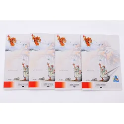 4x WÜRZER Terra Plus Schulheft A5 – Lineatur 4, Kariert, 40 Blatt