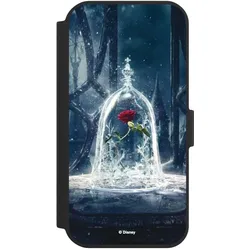 Nivocase Klapphülle für Apple iPhone 15 Handyhülle aus Kunst Leder NIVOflip schwarz Die Schöne und das (Apple iPhone 15), Smartphone Hülle, Schwarz