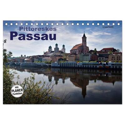 Pittoreskes Passau (Tischkalender 2026 DIN A5 quer), CALVENDO Monatskalender