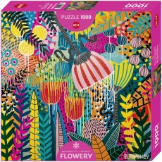 Heye Puzzle - Flowery Beautiful Futures - Square Edition 1000 Teile 296310