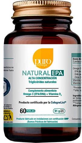 Puro Omega Natural Epa 60 Perlas