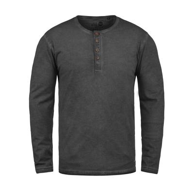 Rundhalsshirt SOLID "Rundhalsshirt SDTimur", Herren, Gr. L, schwarz, Obermaterial: 100% Baumwolle CO., Shirts Rundhalsshirt