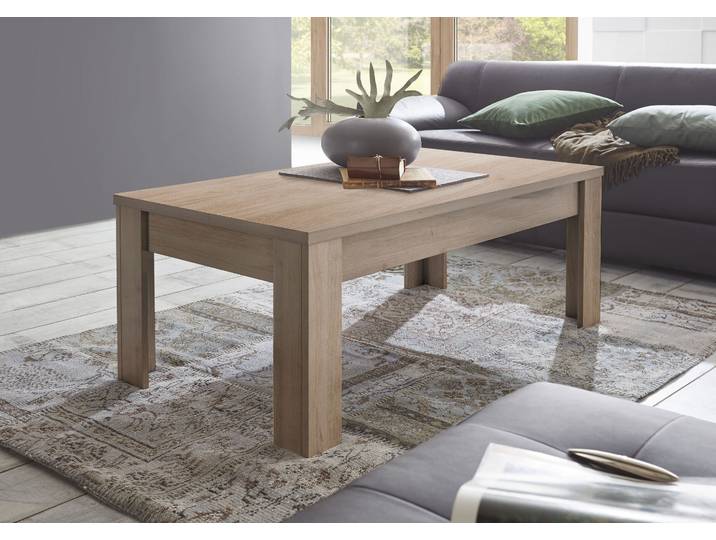 Couchtisch HOME AFFAIRE Firenze , braun (eichefarben cadiz, eichefarben cadiz, eichefarben cadiz), B:122cm H:45cm T:65cm, Tische, Couchtisch