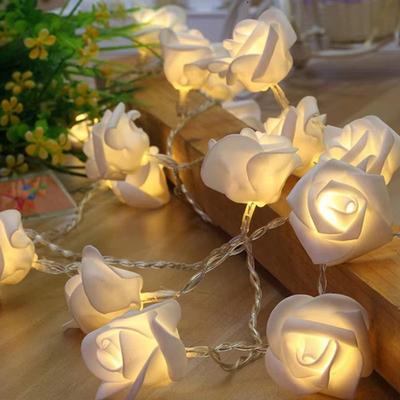 Inspired Finds Rose Flower LED String Lights Battery Operated 10 20 LED Romantic Decor 4.9 Ft 10 Led