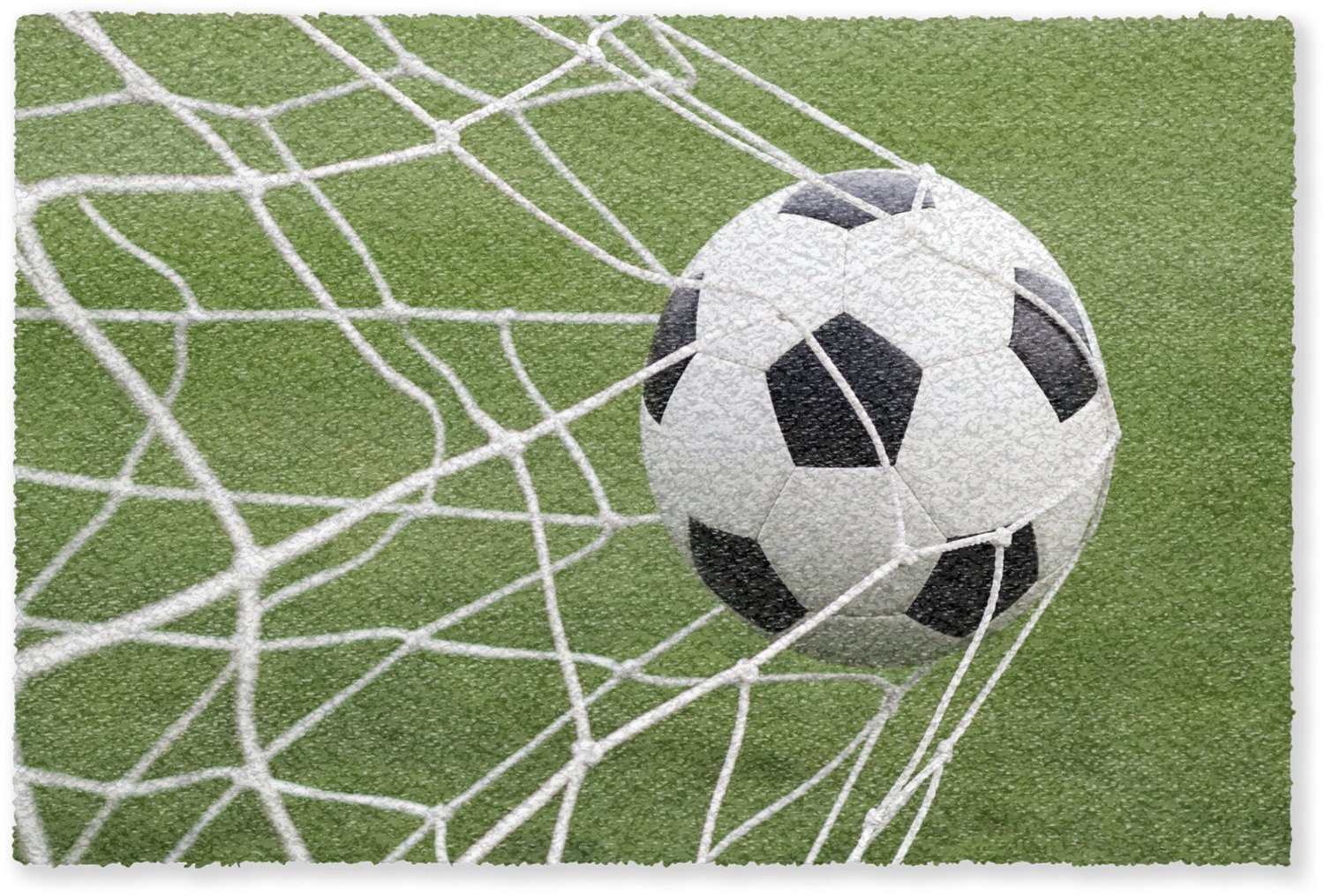 Deurmat Voetbal Goal Net - Droogloopmat voor binnen - 120 x 80 cm