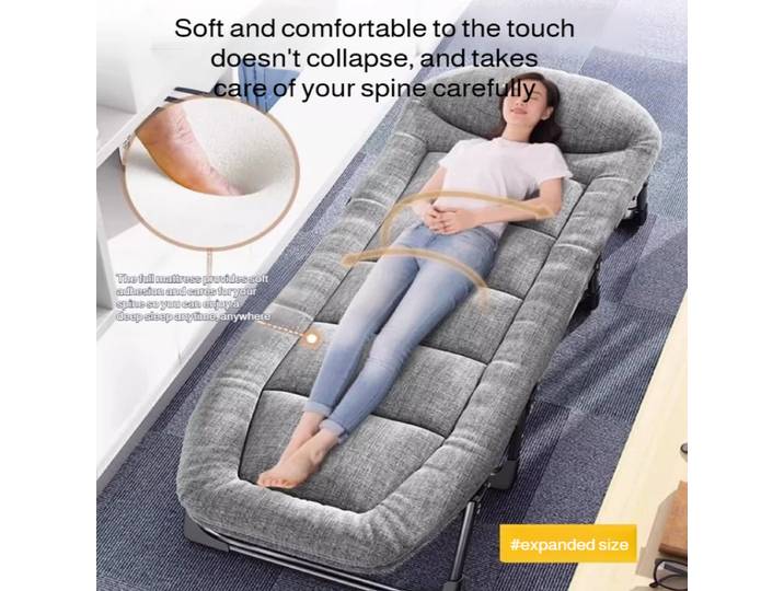 Chaise pliante multifonctionnelle bureau canapé-lit lit simple Camping inclinable chaise pliante avec lit