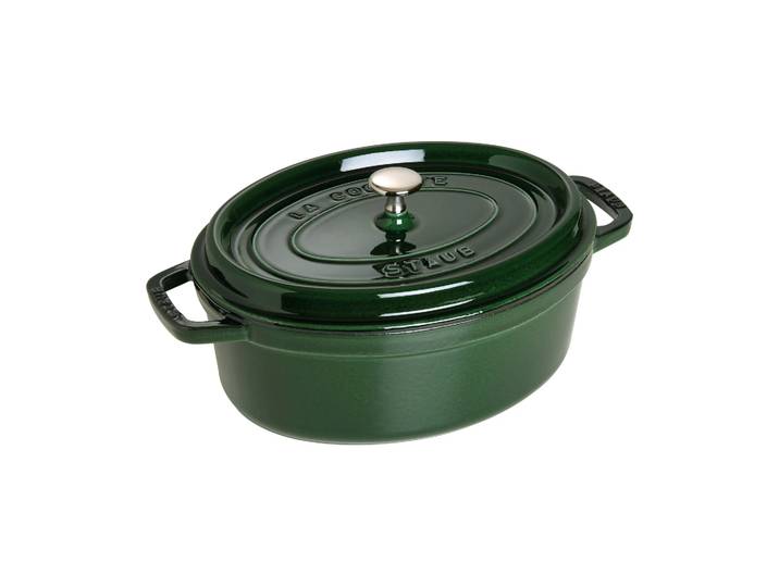 STAUB Cocotte ovale La Cocotte Staub fonte 4,2 L Basilic vert