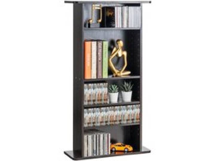 VEVOR Meuble de Rangement Multimédia 5 Couches, Étagère pour DVD Réglable Capacité 240 CDs, Armoire à DVD, Bibliothèques pour Ranger la Musique, les Films, les Jeux Vidéo, les Collections de Souvenirs