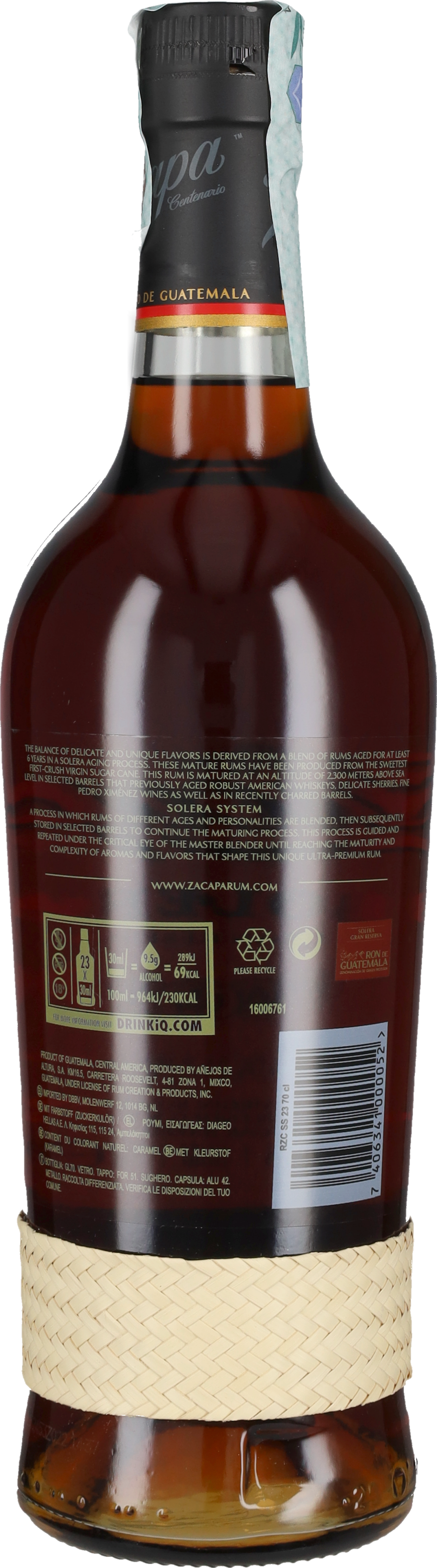 Zacapa Rum Solera Gran Reserva 70cl