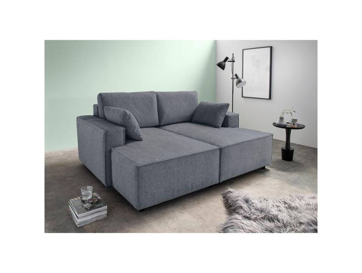 Livetastic Bigsofa, Anthrazit, Kunststoff, Uni, Füllung: Schaumstoff,Schaumstoff, 188x86x154 cm, Made in EU, Rücken echt, Wohnzimmer, Sofas & Couches, Bigsofa