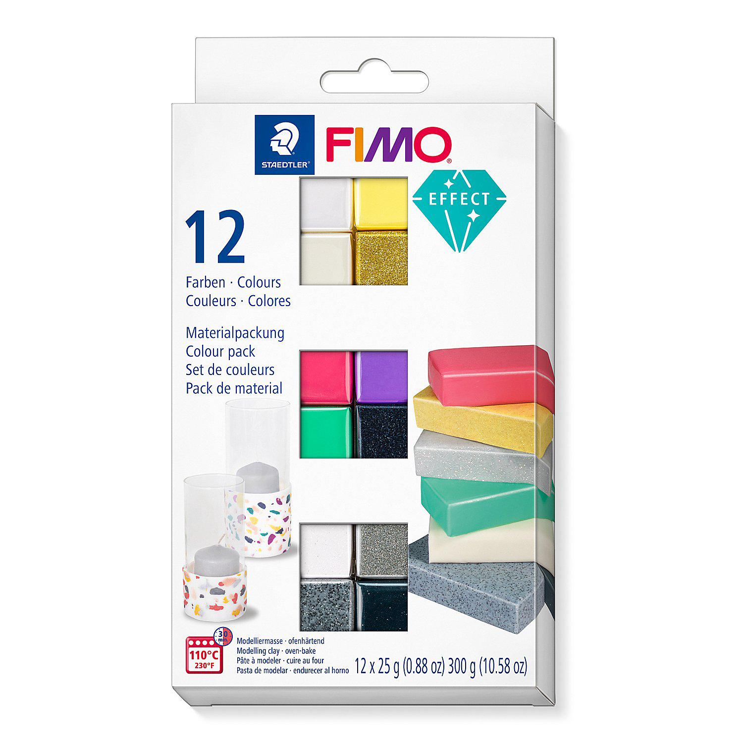 Fimo "Effectfarben-Set", 12 Farben