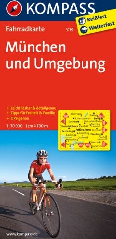 München und Umgebung: Fahrradkarte. GPS-genau. 1:70000 - Preis vom 12.10.2026 11:37:12 h