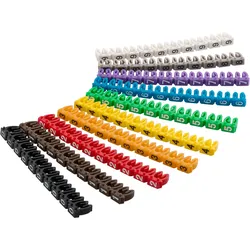 GOOBAY 72514 - Kabelmarker-Clips "Ziffern 0-9", für bis zu 4 mm
