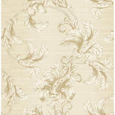 Seabrook Designs Vesper Acanthus Unpasted Wallpaper