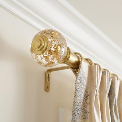 Acroma Luxury Spherical Gold Curtain Rod