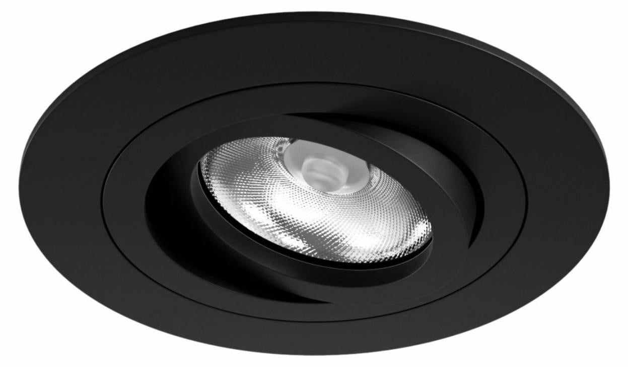 Beneito & Faure LED inbouwspot GU10, 360 graden verstelbaar en 45 graden kantelbaar, matzwart, IP20