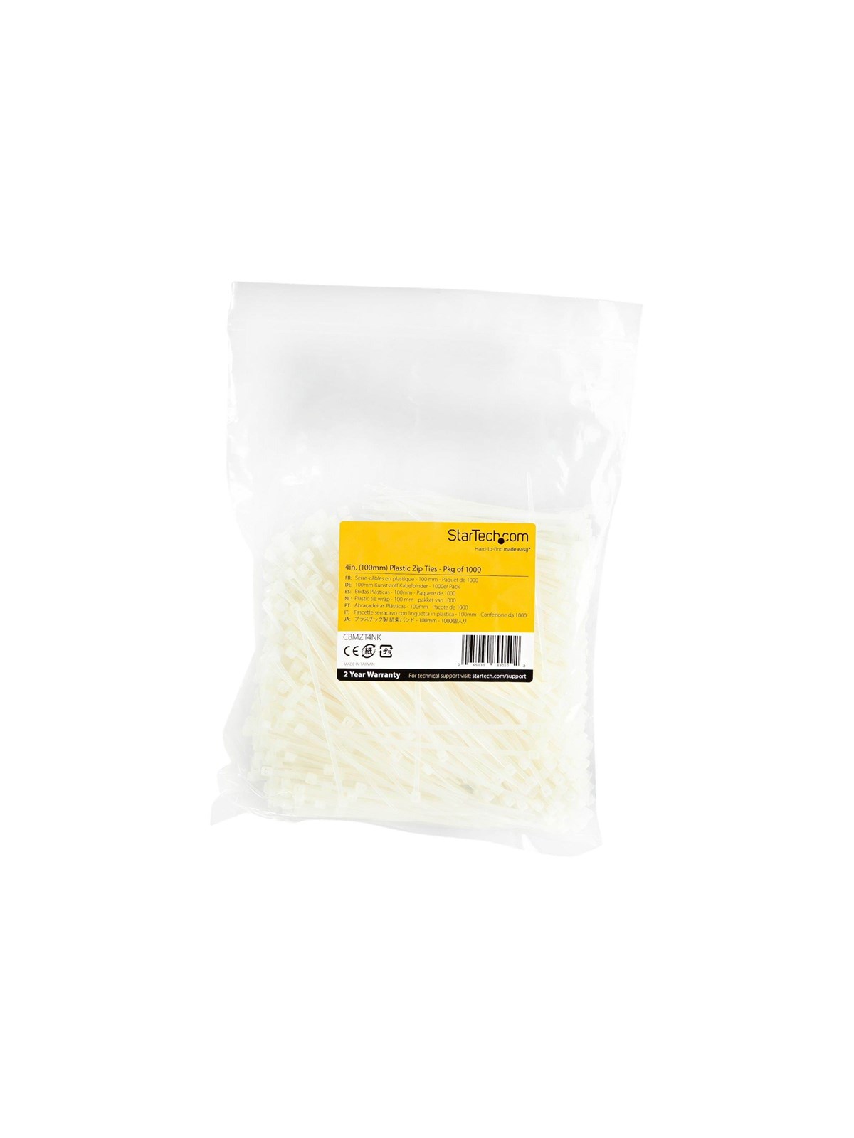 StarTech.com Cable Ties 2mm 1000 pcs.