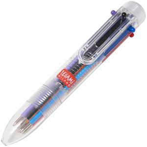 Legami Kugelschreiber Magic Rainbow, Gehäuse transparent, Schreibfarbe mehrfarbig