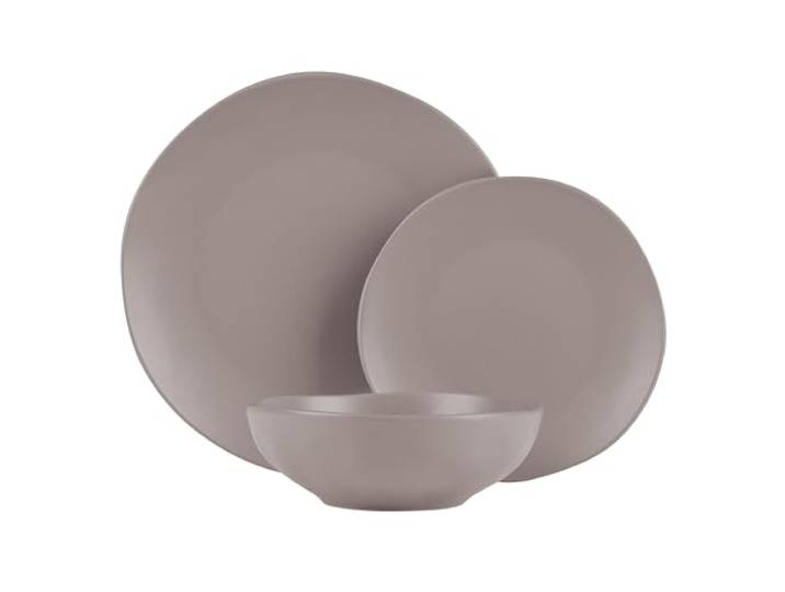 Berlinger Haus Essgeschirr-Set 18-teilig Taupe Collection Hochwertig, Stilvoll und Pflegeleicht