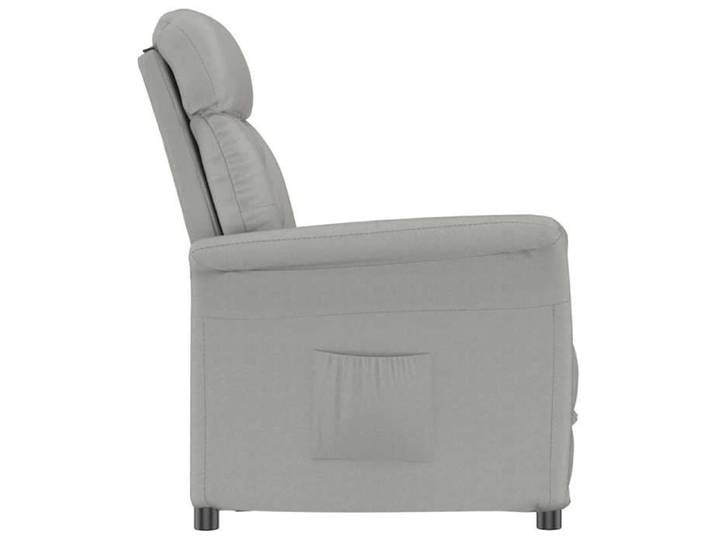 Moderne Fauteuil pratique - Pour adulte ou enfant - Gris clair - Microfibre - 96.5x70.5x95 cm - Fauteuil 1 place @FR 8252