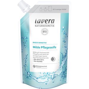 lavera Seife basis sensitive Milde Pflegeseife, Flüssigseife, Nachfüllbeutel, 500 ml
