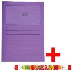 ELCO Organisationsmappe »Ordo classico« 100 Stück inkl. Fruchtgummi »Mega Roulette« 4 violett