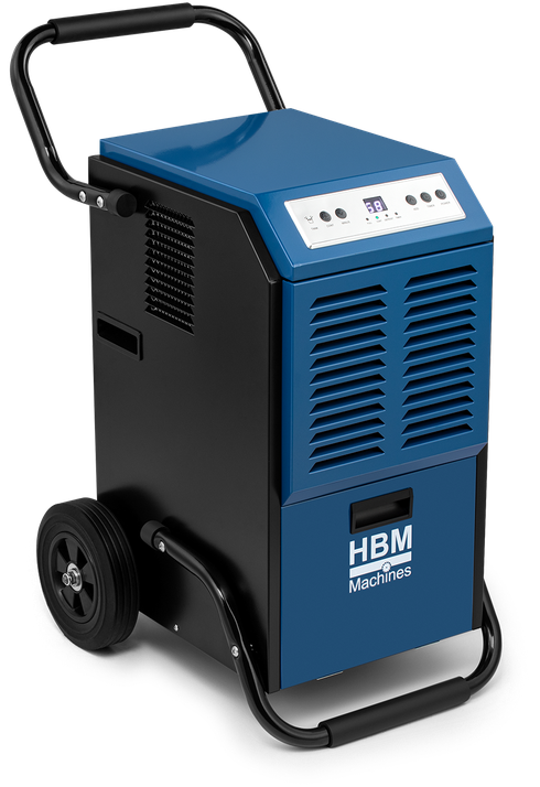 HBM déshumidificateur professionnel de chantier, déshumidificateur d’air, capteur d’humidité 50 litres, 650 Watt