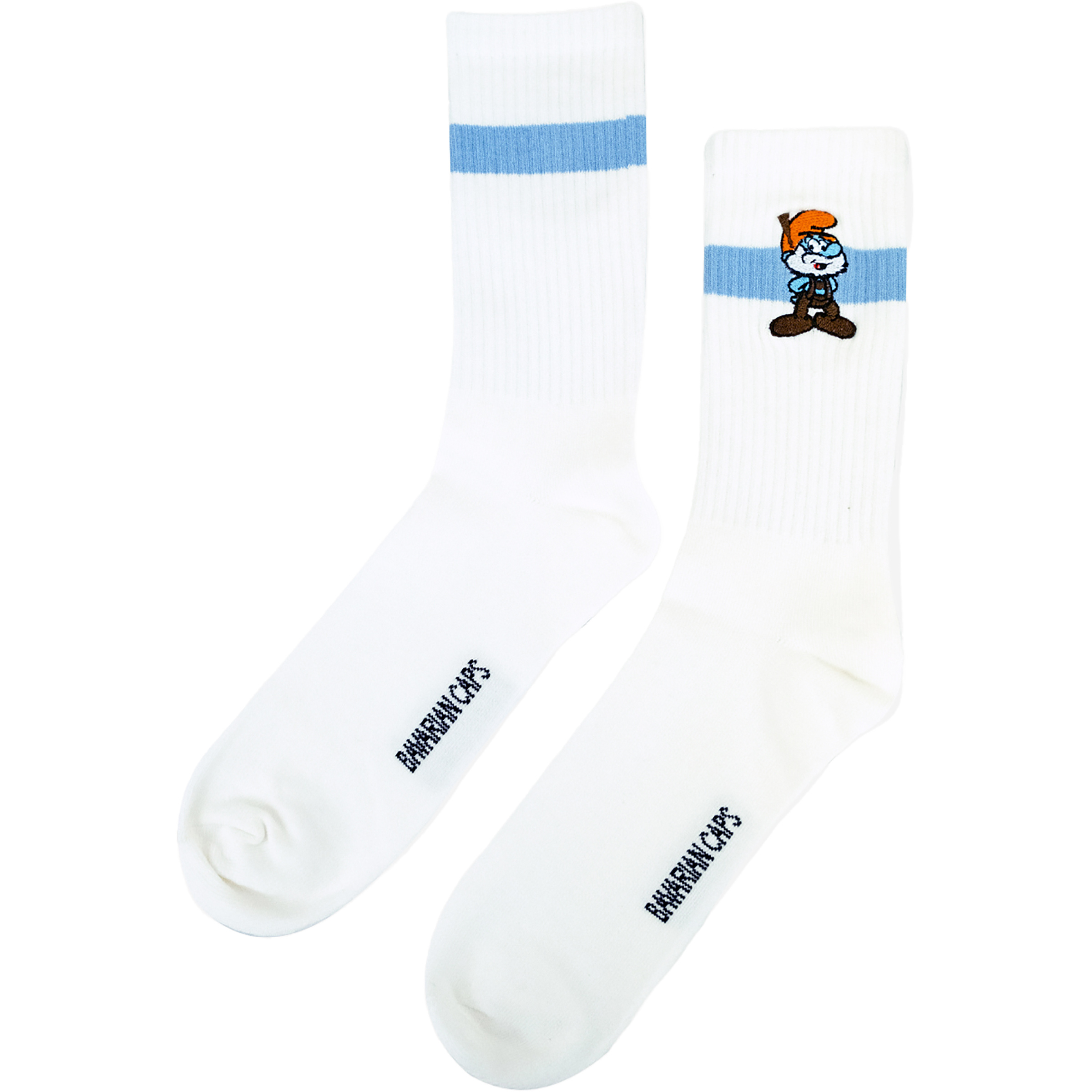 Bavarian Caps Papa Schlumpf Freizeitsocken weiss Größe 41 Lifestyle Atmungsaktiv