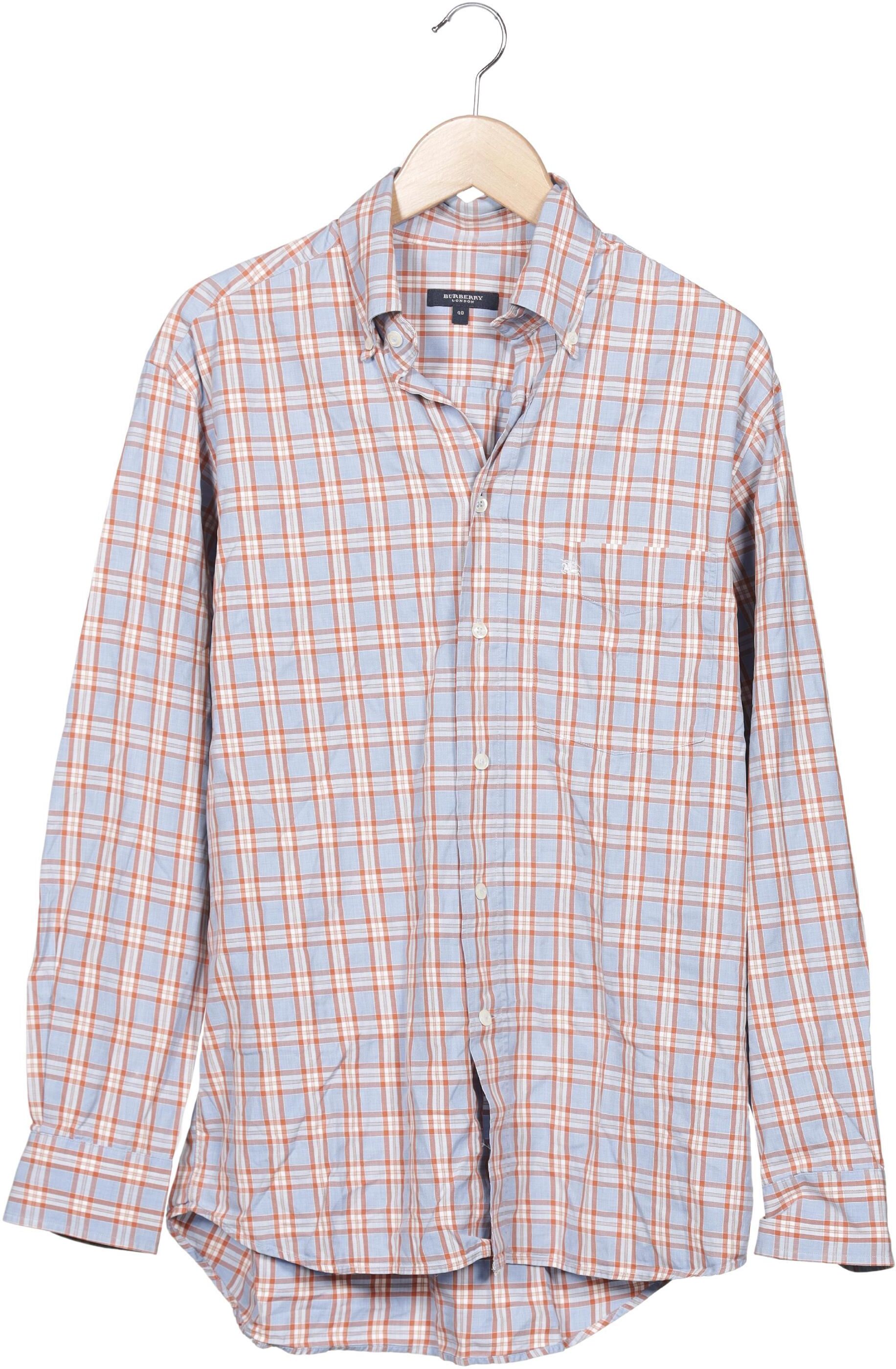 Burberry Herren Hemd, Mehrfarbig, Gr. 40, Baumwolle - Second Hand