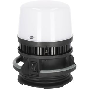 Brennenstuhl Baustrahler ORUM 10050 MRA, Netzbetrieb, 5m Kabel, IP54, dimmbar, 360°LED, Steckdose, 97 W, 12600 lm