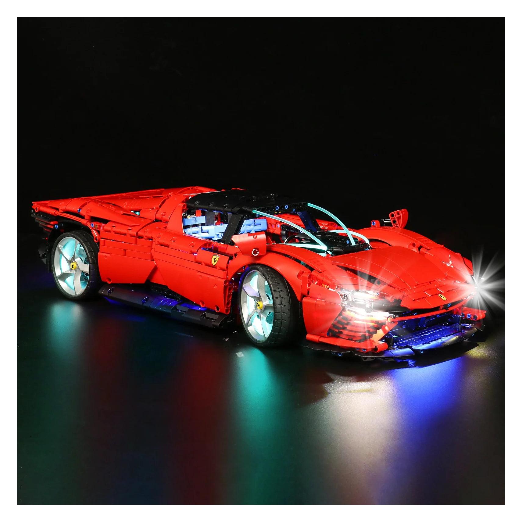 BrickBling LED Licht Set für LEGO Ferrari Daytona SP3 (42143) inkl. Fernbedienung (P35904)