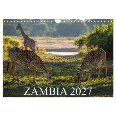 Zambia (Wall Calendar 2027 DIN A4 landscape), CALVENDO 12 Month Wall Calendar