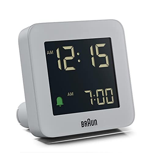 Braun BC09G Digitale Wekker met Snooze en LCD-display - Grijs