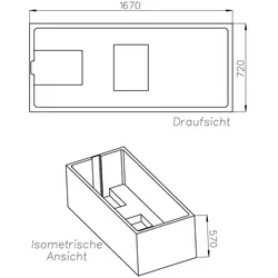 Neuesbad Wannenträger für Polypex Velden 170x75 SW85345