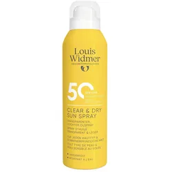 WIDMER Sun Clear & Dry Sun Spray UV 50 l.P. 200 ml