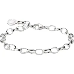 Thomas Sabo X0031-M02-21 Damen Charm-Armband 925 Silber, 17 cm