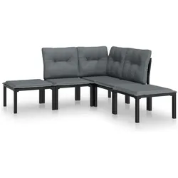 vidaXL, Gartenlounge, Hornried (mit Tisch)