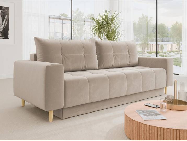 MIRJAN24 Schlafsofa Santi, mit Schlaffunktion und Bettkasten, Ausziehmechanismus DL, Bonellfederkern