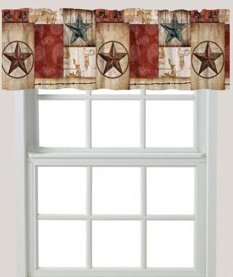 "Laural Home Rodeo Patch Window Valance - 60"" x 18"""