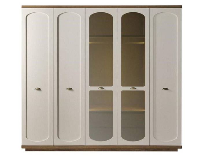 JVmoebel Kleiderschrank Beige eleganter Kleiderschrank mit 5 Türen für stilvolles Wohnen (1-St., Kleiderschrank) Made in Europa