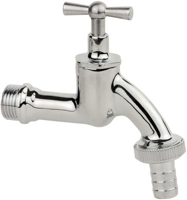 KIRCHHOFF MS Robinet de sortie à bouton, chrome, 1/2
