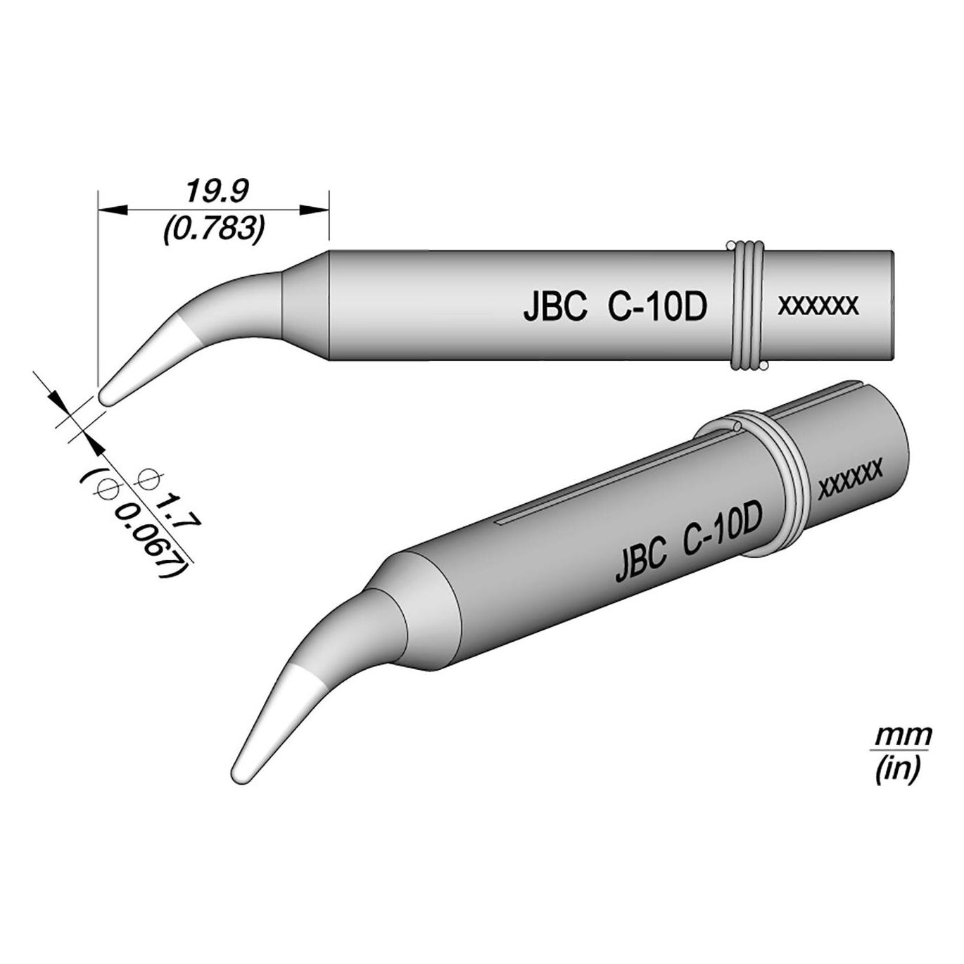 JBC Lötspitzen für PULSMATIC 55N / TB-3220, CLASSIC-Serie, 550400 (Lötspitze) (550400)