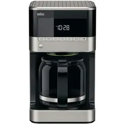 Braun KF 7120 BK Pur Aroma 7, Filterkaffeemaschine, Schwarz, Grau