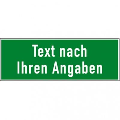 Dreifke® Schild, Rettungszeichen - Text und/oder Symbol nach Ihren Angaben, Kunststoff, 297x105mm