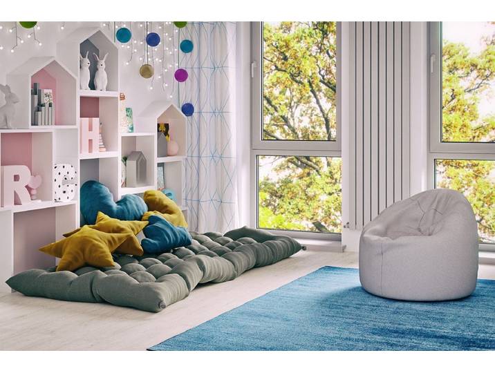 Sitzsack Jenna - Hellgrau - Luxusbetten24