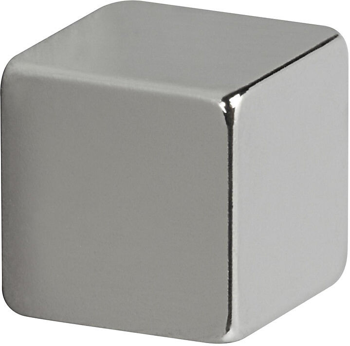 Neodym-Würfelmagnet, vernickelt, Haftkraft 3,8 kg, VE 20 Stk MAUL