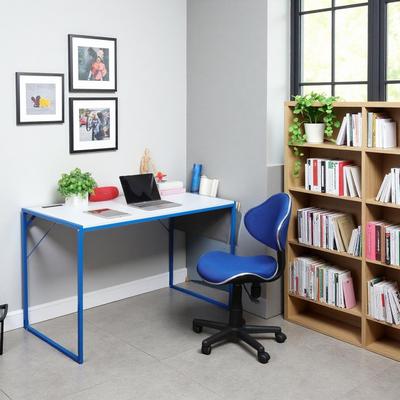 JJS Compact Computer Desk - Simple Modern Writing Desk for Small Spaces, Home Office & Student Study