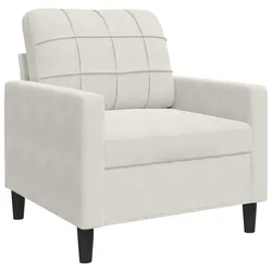 vidaXL Sessel Creme 60 cm Samt